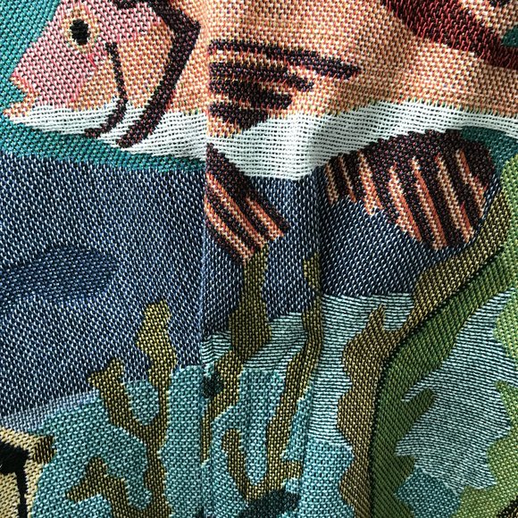 Vintage Funky, Aquatic Knit Jacket. USA made - Picture 5 of 6